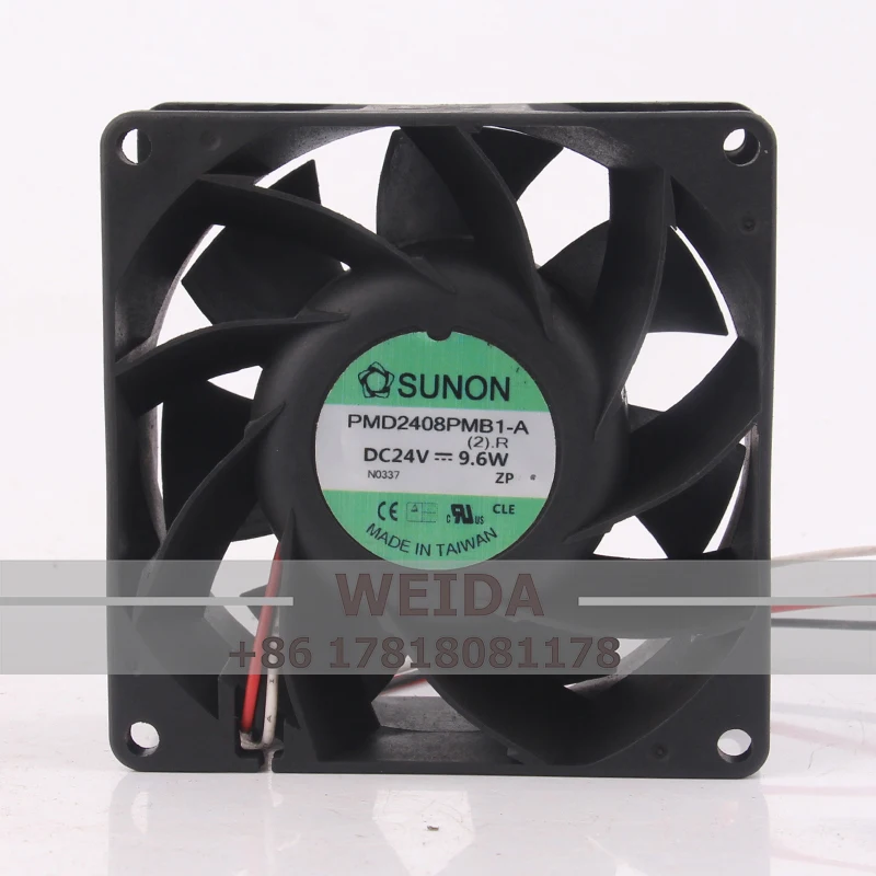 Case fan SUNON 8038 DC 24V 9.6W PMD2408PMB1-A  Three-wire 8CM High-Performance Cooling Fan