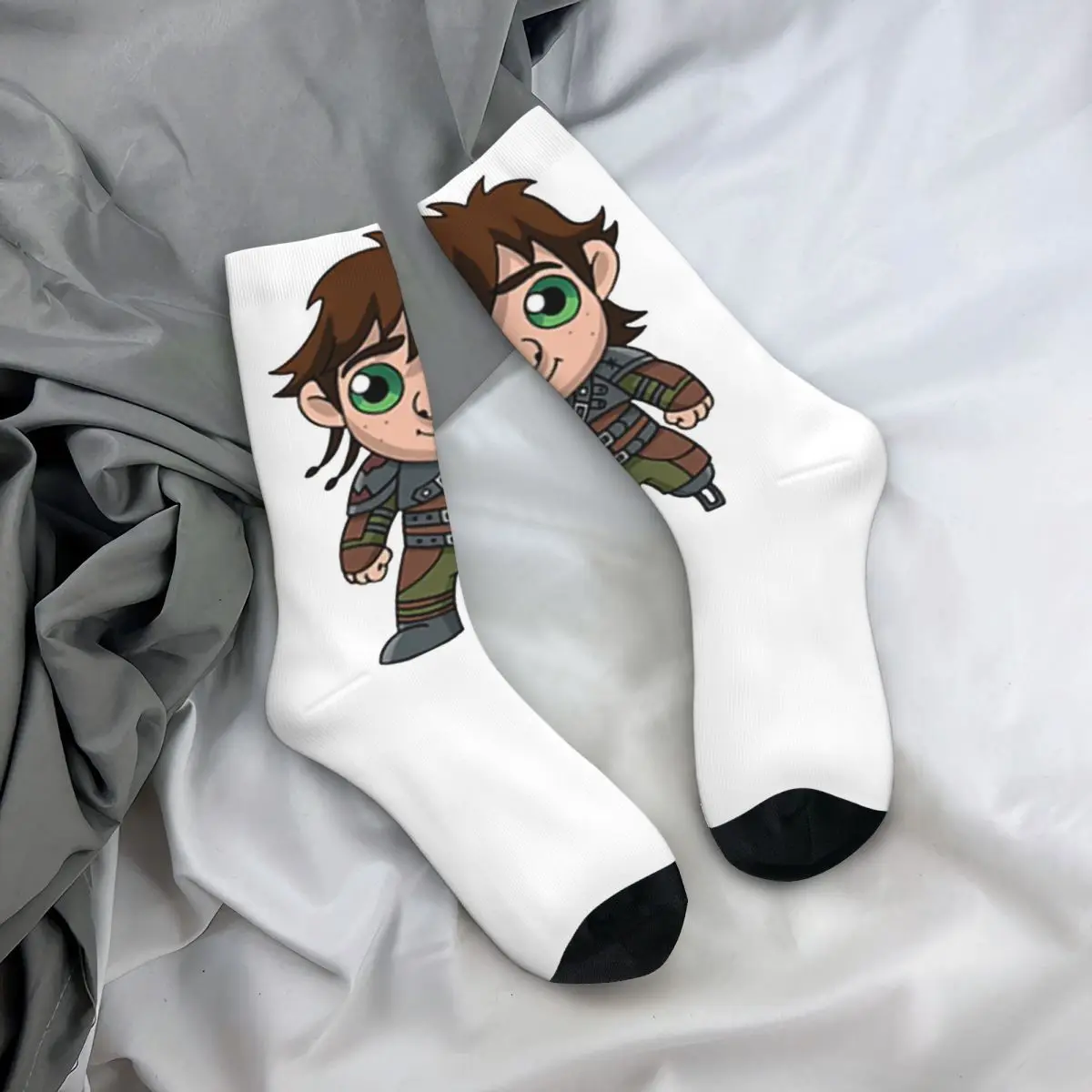 

Всесезонные чулки для экипажа, носки Hiccup Horrendous Haddock III, модные длинные носки для мужчин и женщин, подарки