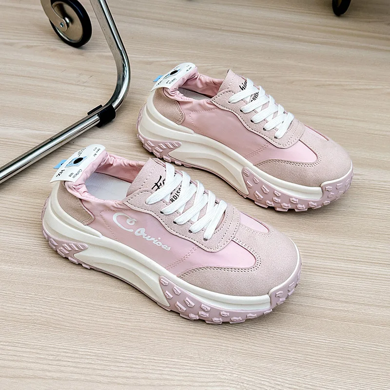 Spring Summer New Breathable Daddy Shoes Female Casual Shoes Female Thick Soled Running Women's Shoes