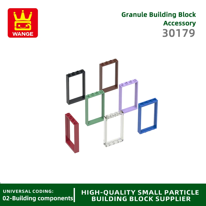 20Pcs/lot 30179 Door and Window Frames Building Block Moc Color Accessories Compatible with Brick DIY Children's Toy Gift Box