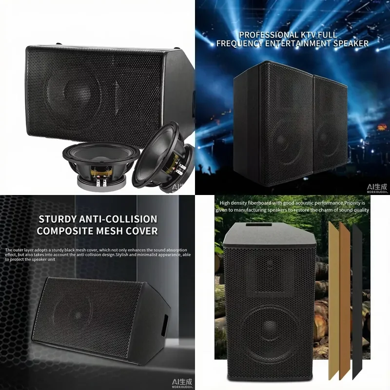 12 Inch Dual Frequency Crossover Active Speaker Professional Stage Sound System for Outdoor Performance