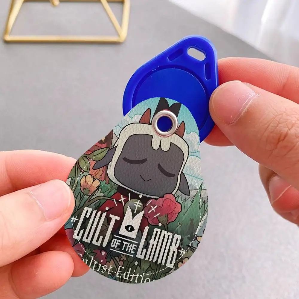 C-Cult O-Of T-The L-Lamb V-Video لعبة الوصول حامل بطاقة الغطاء الواقي مصعد بطاقة حالة الحيوانات الأليفة مكافحة فقدان جهاز تعقب