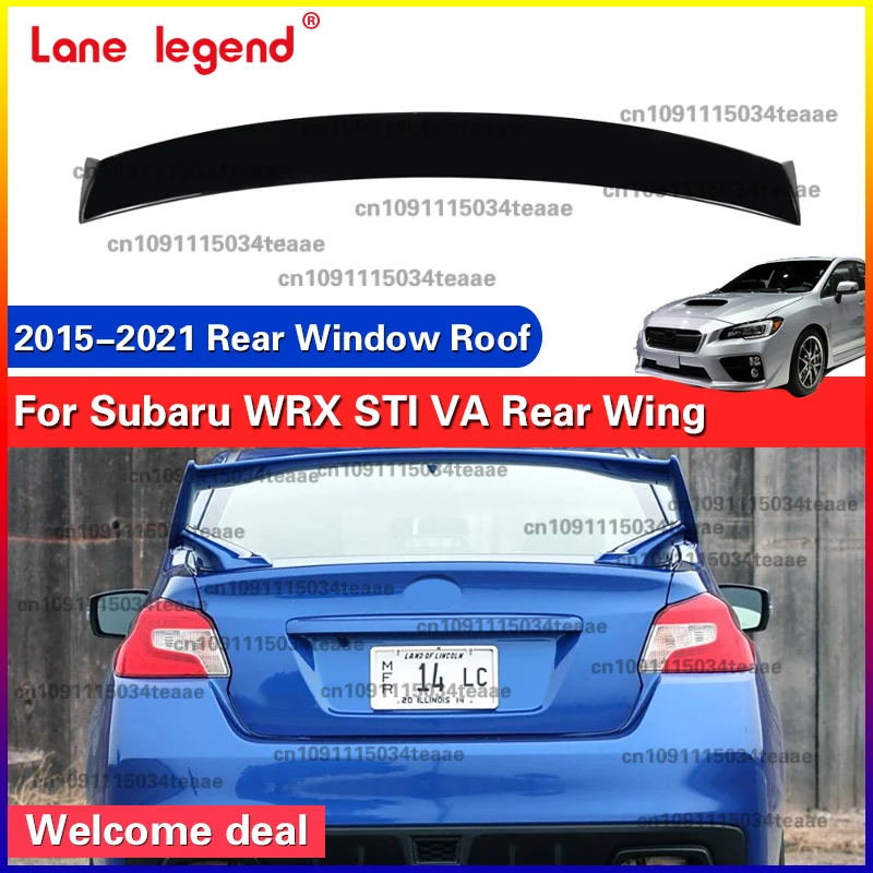

Rear Wing Roof Trunk Top Spoiler For Subaru WRX STI VA 2015-2021 Rear Window Roof Spoiler Wings Tail Tailgate Splitter Lip