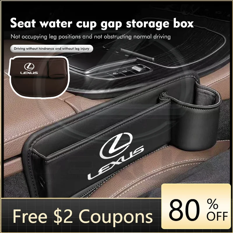 

Interior Mouldings Leather Car Seat Gap Organizer Seat Crevice Storage Holder Box For Lexus CT ES GS NX IS250 RX350 IS200 LX570