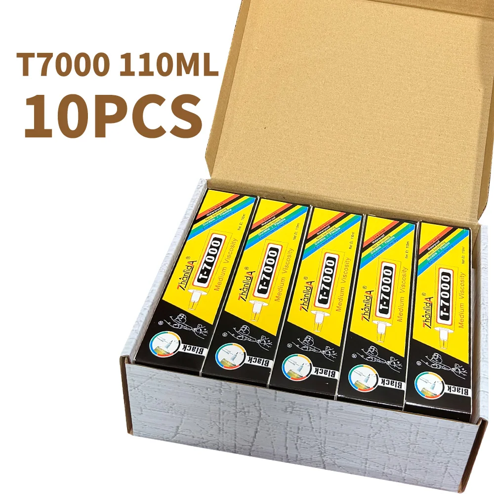 10Pcs t7000 110ML Glue Phone Repair Epoxy Resin Glue Electronic Components Precision Applicator Tip