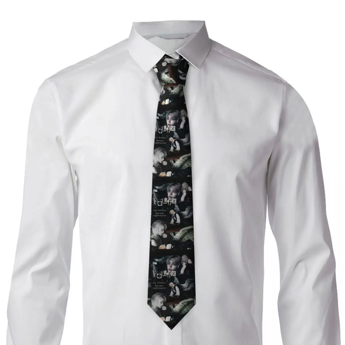 FELIX Korean Kpop Singer Necktie for Men Silk Polyester 8 cm Neck Ties Wedding Accessories Tie Classic Gravatas