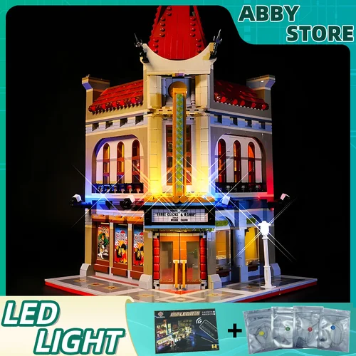 LEGO 10232 팰리스 시네마 빌딩 블록용 DIY LED 조명 키트, 블록 모델 없음, LED 조명만 포함 