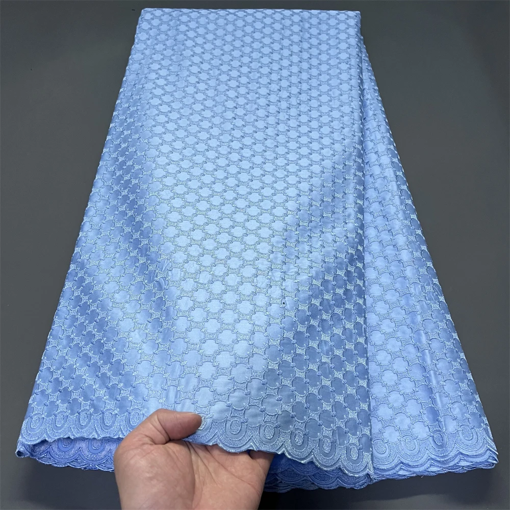 

Tulle Lace Fabric for Sewing Dress, Damask Cotton, High Quality, Pure Embroidery, Wedding Party, Nigerian, 5Yard, 2026, hz1410