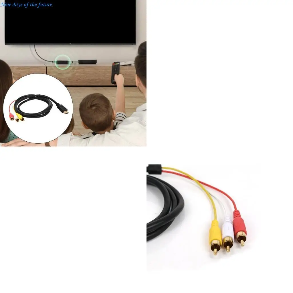 

Цифровой HDTV-совместимый с 3RCA Adapter Cable 1080p разрешение для более старого устройства E65A