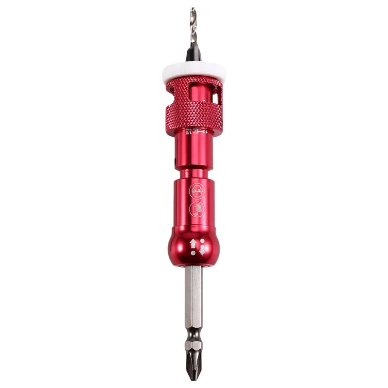 For Drill Presses Low Friction Depth Stop Drill Bits Carbide Tipped Countersink Drill Bits for Precise Countersinking B-A23U