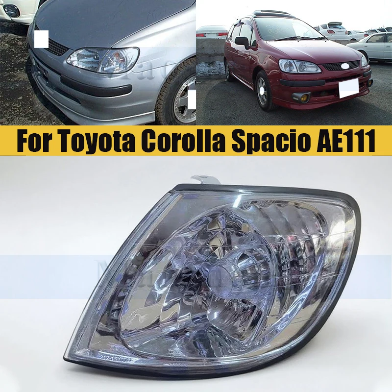 

Боковой фонарь на крыло автомобиля, угловой указатель поворота для Toyota Corolla Spacio AE111 1997-2001, габаритная фара, поворотный одиночный свет