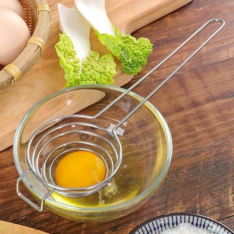 Premium Stainless Steel Egg Yolk Separator - Effortless Egg White And Yolk Divider With Filter Function For Separated Eggs