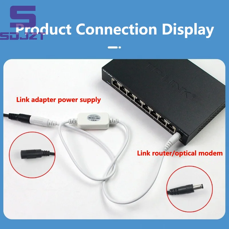 WiFi Router Restart Line 5V 9V 12V 15V 24/72 Hours Timing Automatic Power Off Light Cat Router Smart Connection Control Line