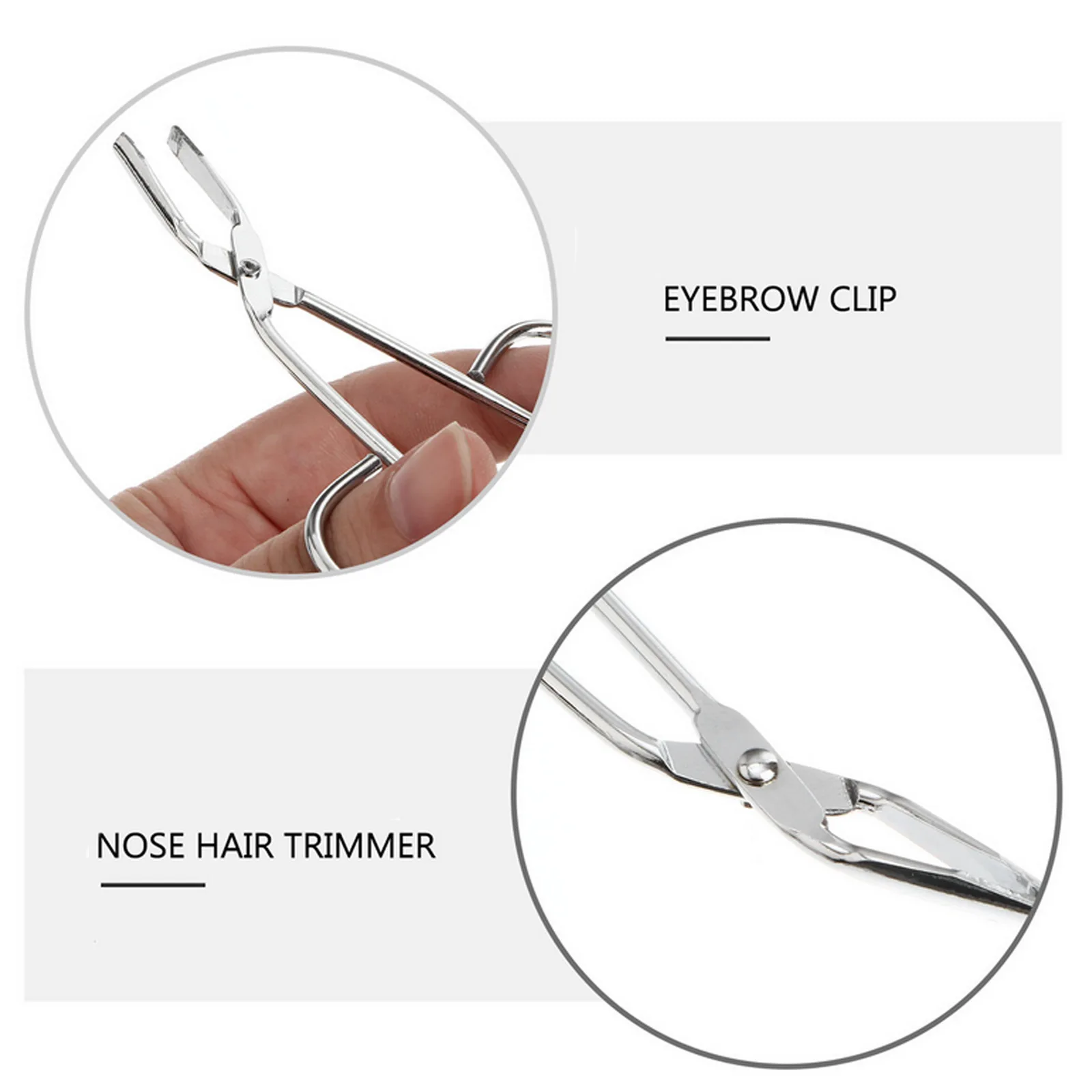 Profesjonalna pęseta do brwi ze stali nierdzewnej, srebrna, 85 mm, z ukośnym ostrzem do usuwania włosów z twarzy, narzędzie do pielęgnacji brwi.