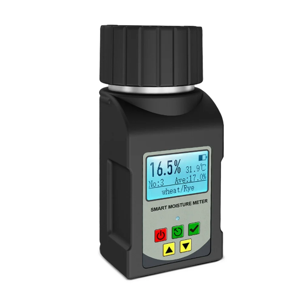 25 Grain Moisture Meter for Accurate Measurement of Coffee Cocoa Beans with Automatic Temperature Compensation and Data Storage
