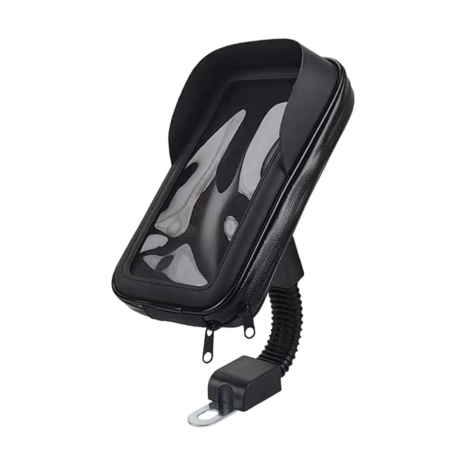 Suporte do telefone da motocicleta, Bolsa impermeável, 360 Rotativo para telefones sob 6,4 polegadas, Suporte Smartphone, Suporte de celular de bicicleta