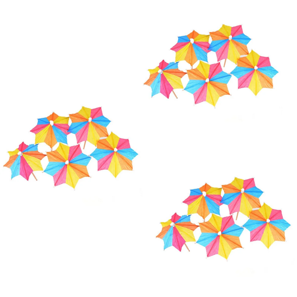 432PCS Drink Umbrella Mix Color Cocktail Decoration Paper Cocktail Umbrella Sign Birthday Disposable