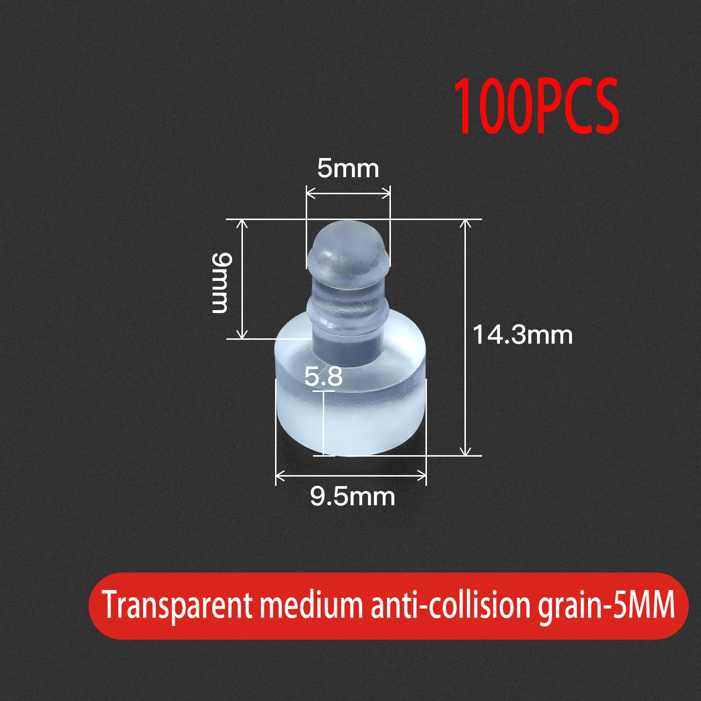 Variant: M-Transp 5mm 100pcs