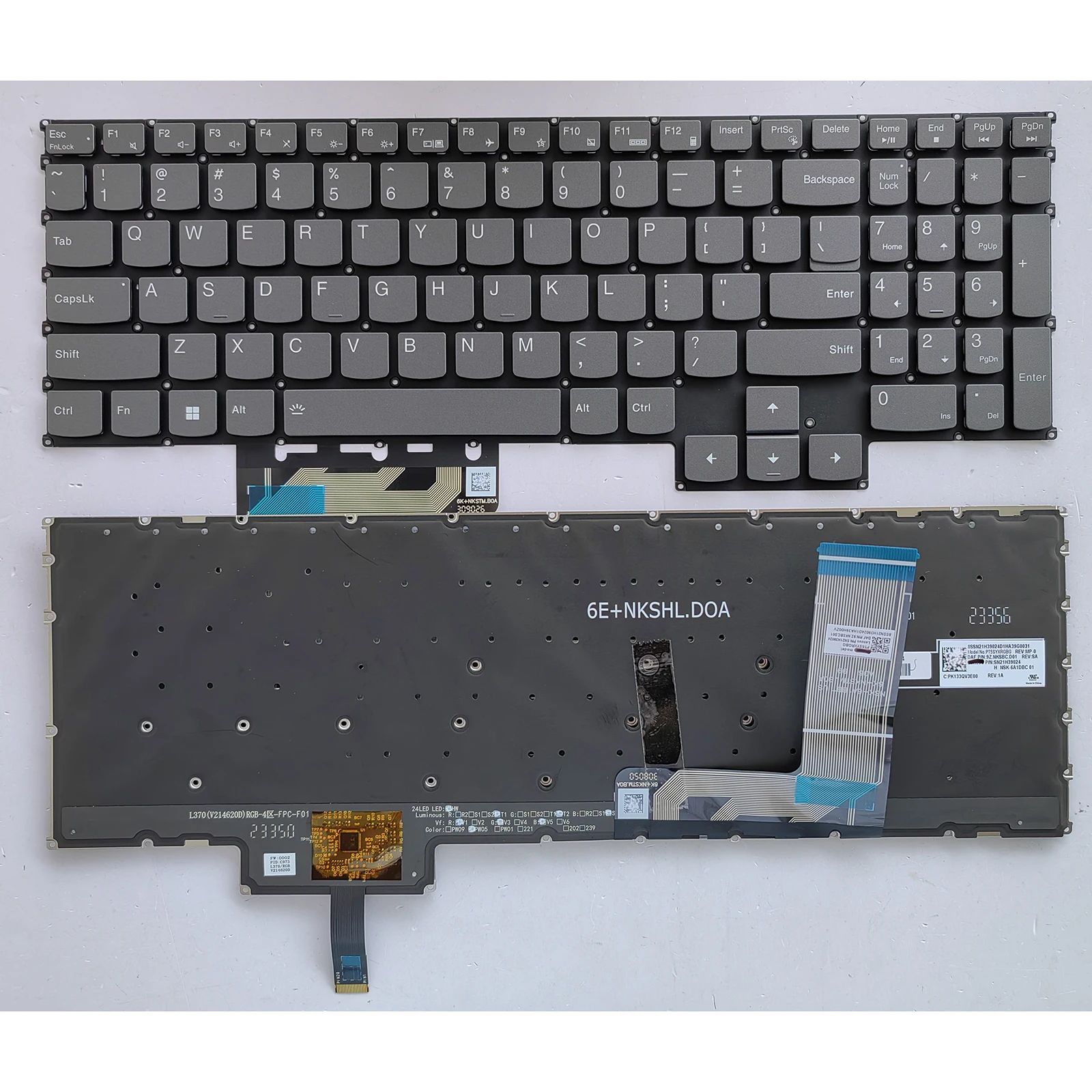 Laptop Keyboard for Lenovo LOQ 15APH8 15IRH8 LOQ 16APH8 16IRH8 RGB RGB US Backlit Gray