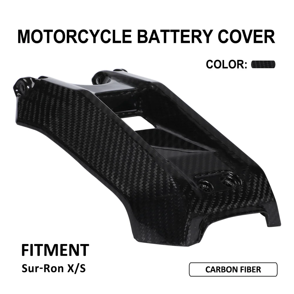 

Funparts Carbon Fiber For SURRON Light Bee X Motorcycle Battery Compartment For Surron Sur-Ron Sur Ron Electric Dirt Bike