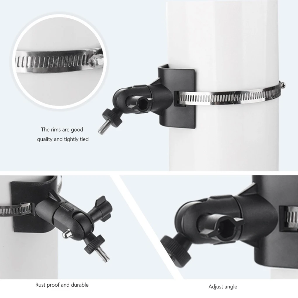 Camera Mount Pipe Mounting Bracket Adjustable Camera Mount Pole Mount for Eufycam 2 2c 3 3c Camera Pole Mount Bracket