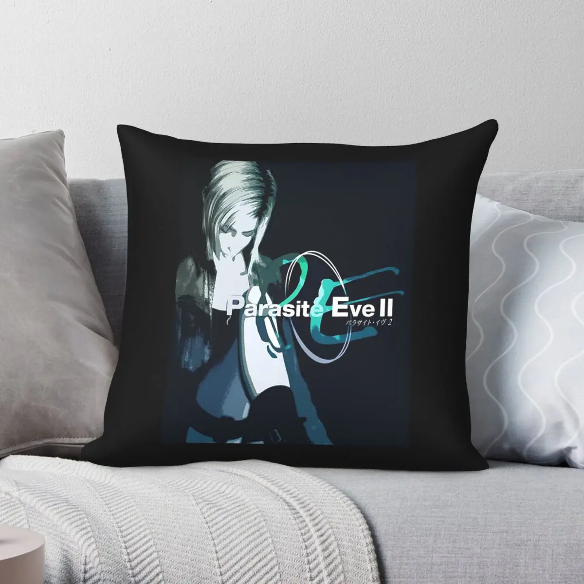 Funda de almohada Parasite Eve Aya Brea, funda de almohada decorativa con cremallera creativa de terciopelo y lino de poliéster, funda para cojín de coche