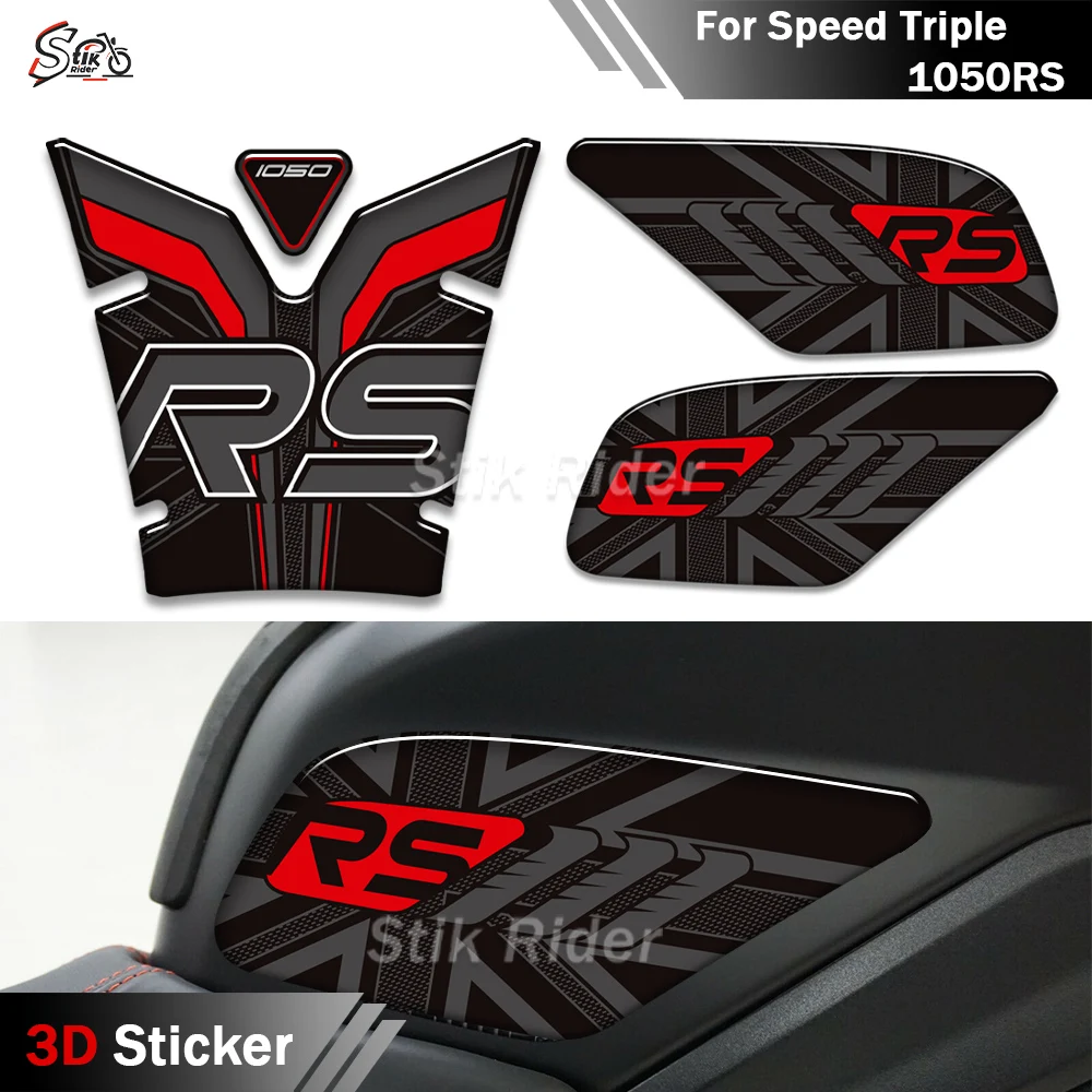 

For Triumph Speed Triple 1050RS 1050 RS Motorcycle Stickers Gas Fuel Oil Kit Knee Tank Protector Pad Grips Decals 2016 - 2020