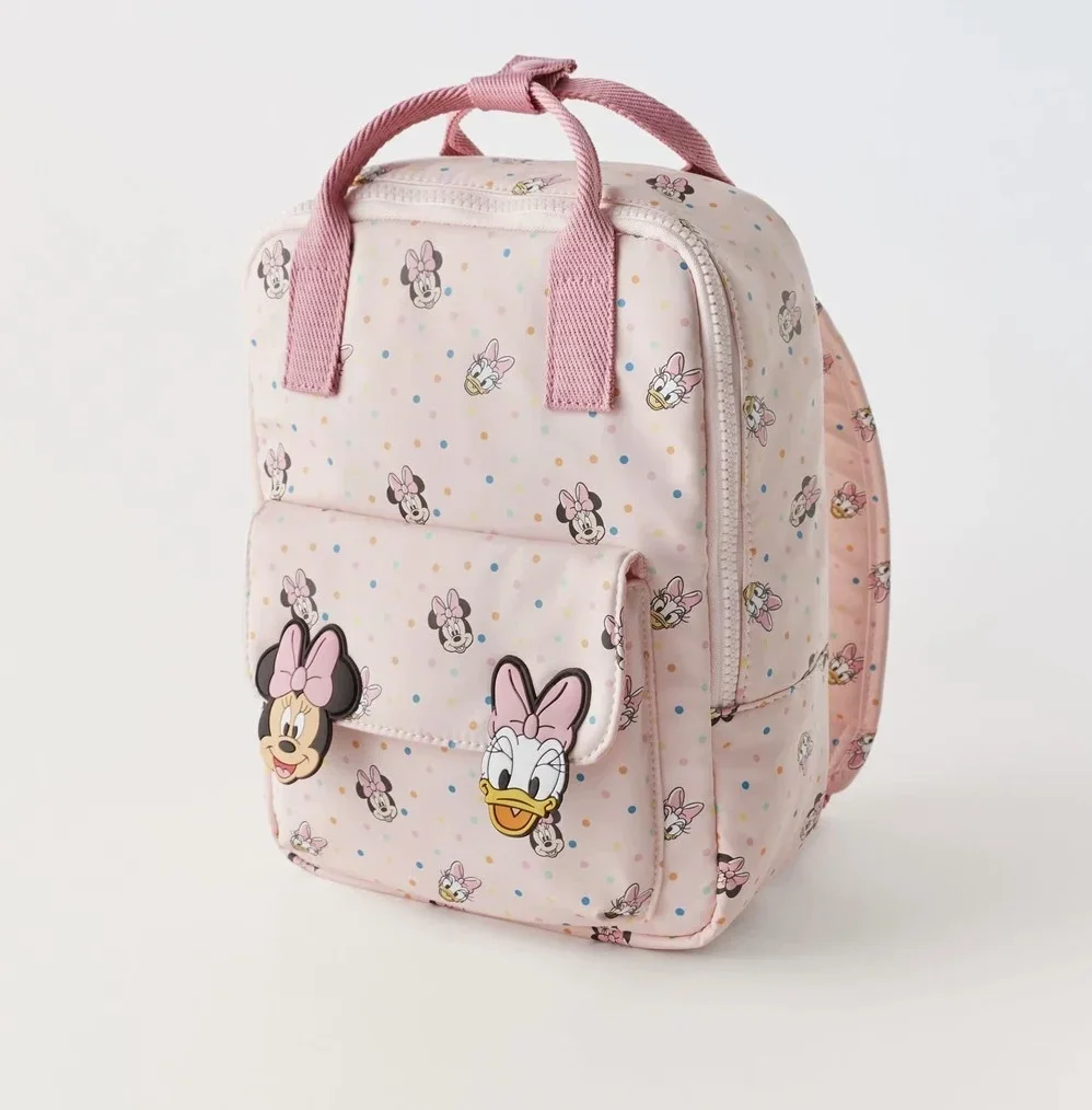 Disney cartoon cute Minnie Mouse New Kids Backpack Mini Schoolbag Girls and Boys Cute Shoulder Bag