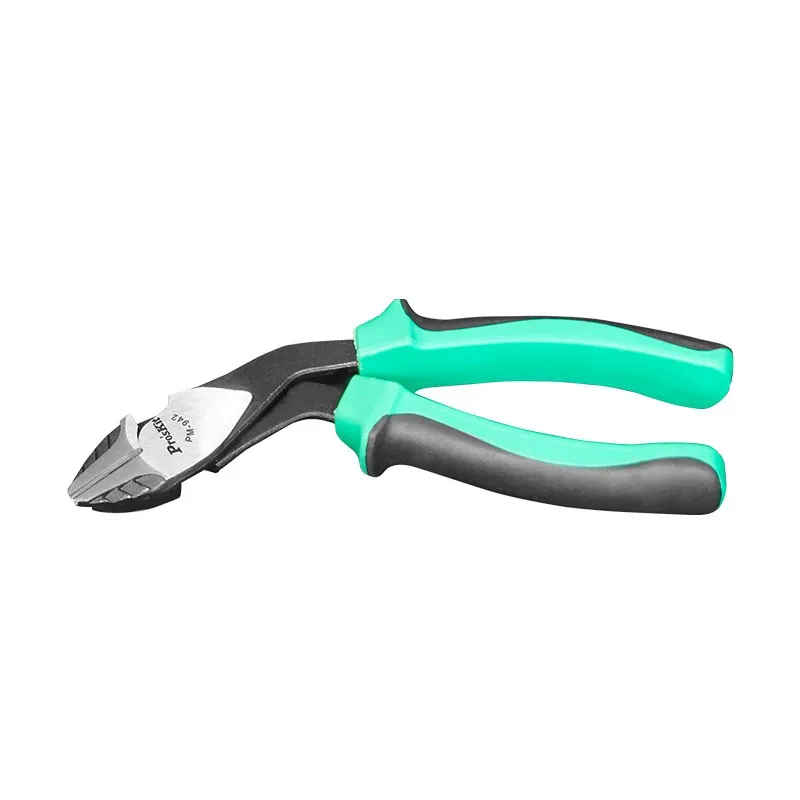PM-942 Pro'sKit สายไฟ Cutters 45 องศาดัดหัวเหล็กจังหวัด Force สาย Stripper Plier
