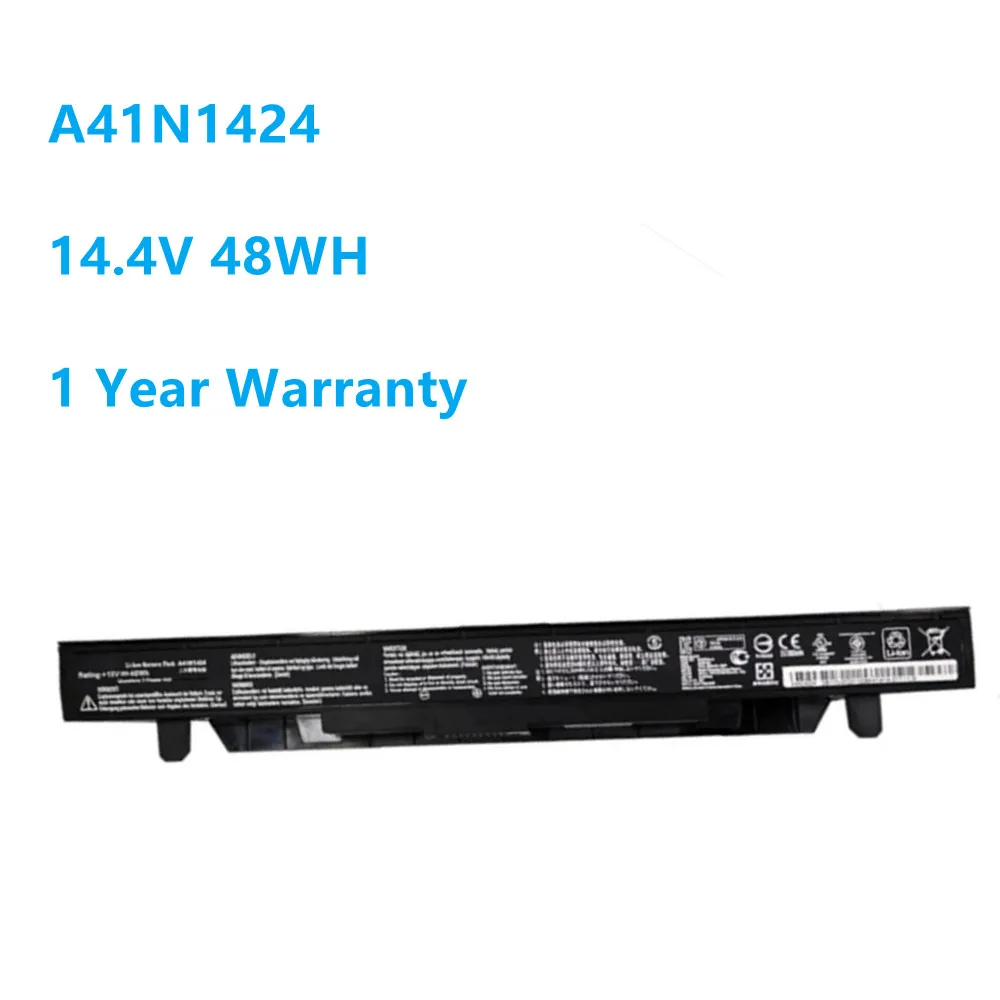 

14.4V 48WH/3350mAh A41N1424 Laptop Battery for ASUS ROG ZX50 ZX50J ZX50JX ZX50V ZX50VW GL552 GL552VW GL552J GL552JX GL552V