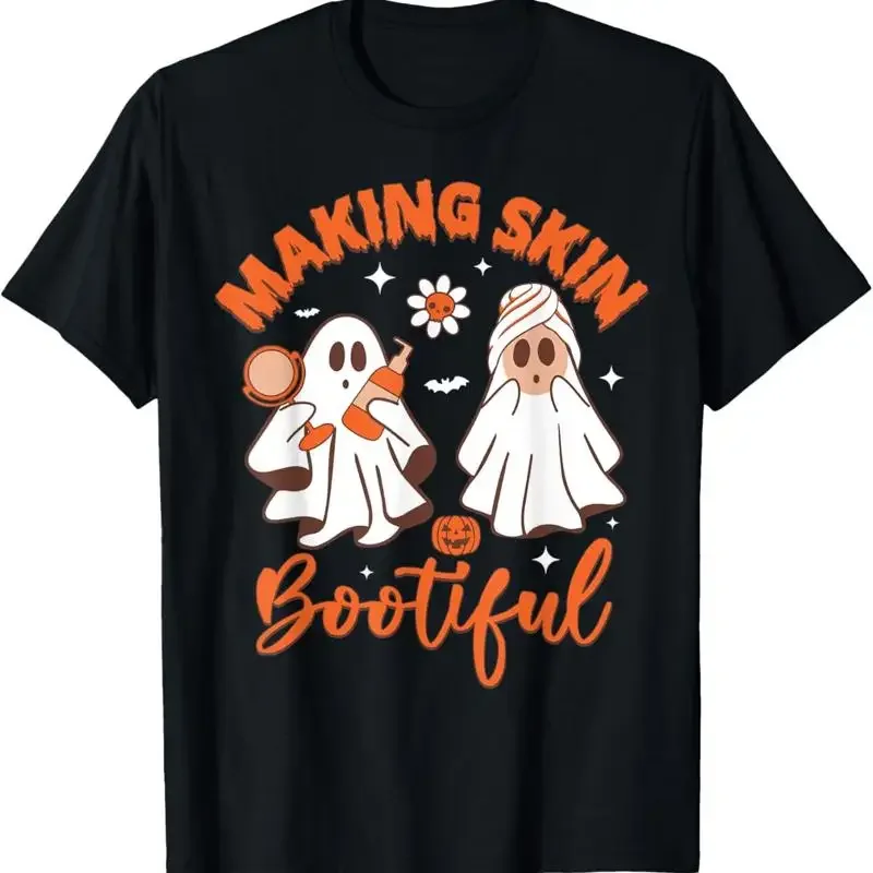 Making Skin Bootiful Estheticians Skincare Lady Halloween T Shirt
