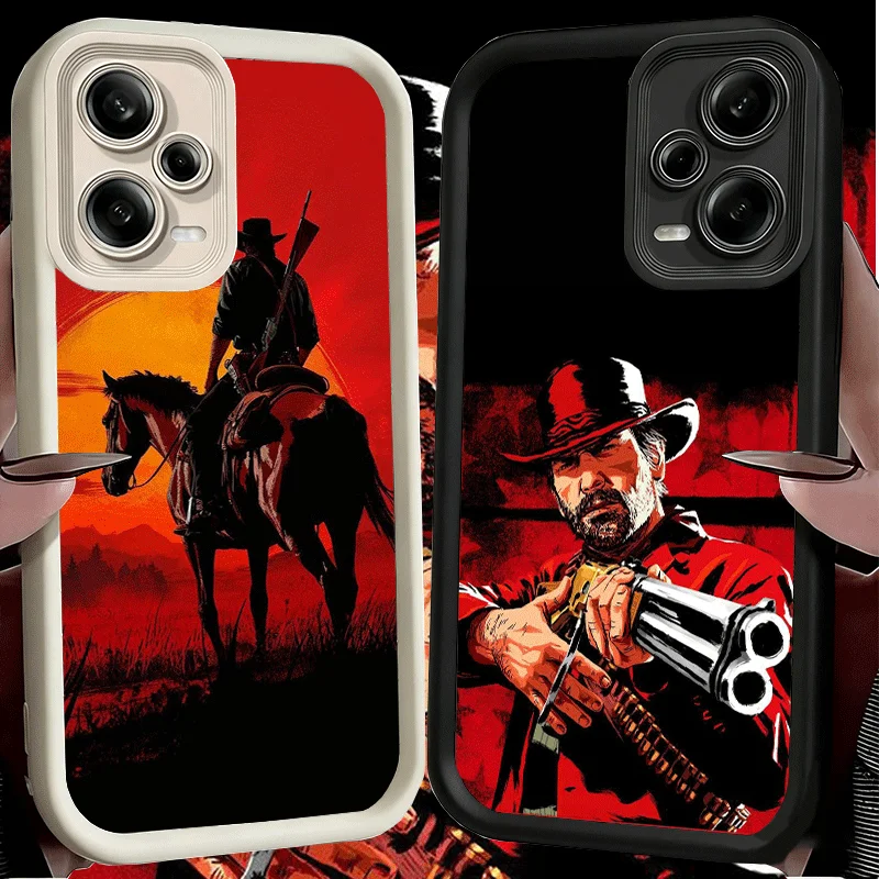 Coque de téléphone souple Red Dead R-Redemption pour Xiaomi Redmi Note 15 14 13 12 11 Pro Plus 10S 11S 4G 11T 5G, coque en silicone Funda