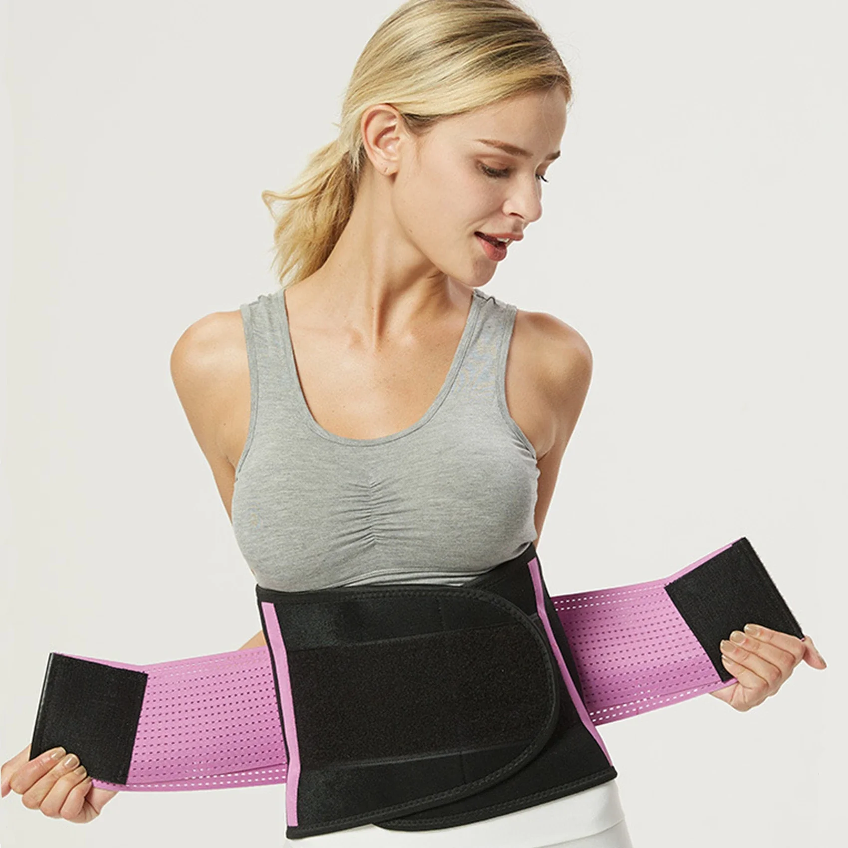 

Waist Trimmer Belt Women Waist Trainer Tummy Toner Low Back and Lumbar Support Workout Fitness