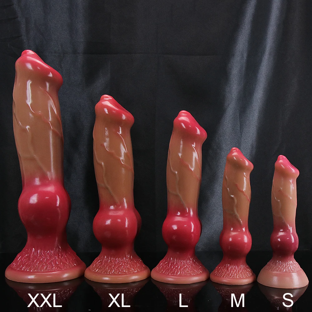 Super Realistic Animal Dildo Soft Dog Penis Huge Big Horse Phallus With Suction Cup Adults Anal Sex Toys For Lesbian Vagina Dick