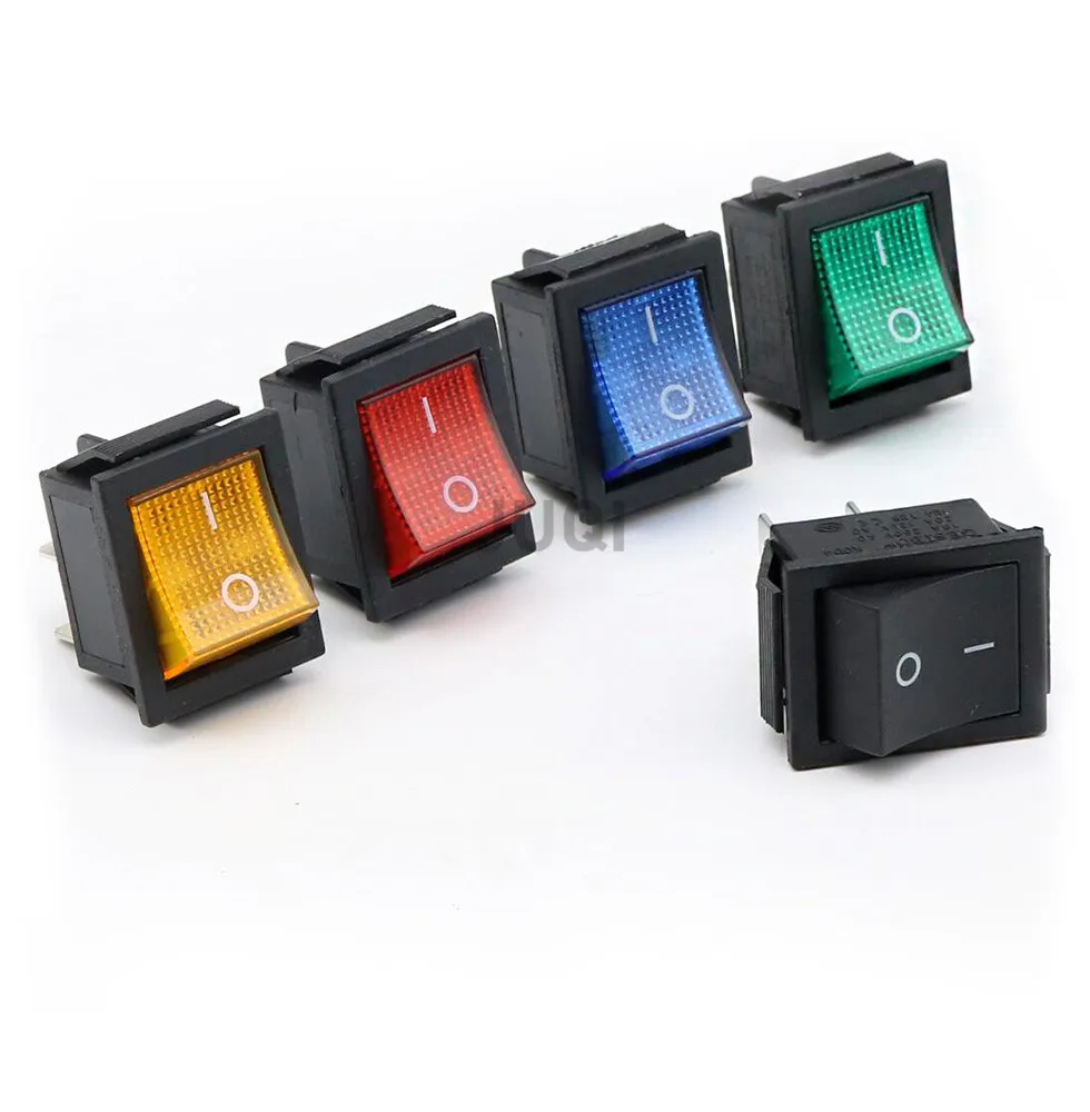 Picture 3: KCD4 Rocker Switch ON-OFF 2 Position 4 Pins /6 Pins Electrical equipment With Light Power Switch Switch cap 16A 250VAC/ 20A 125V