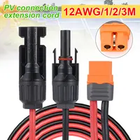Conector Solar XT60I-F adaptador 12AWG Cable conectar Cable de carga de Panel Solar para generador Solar estación de energía portátil