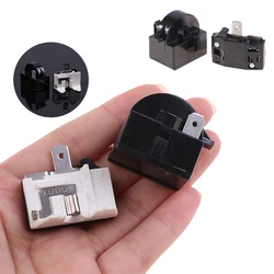 2pcs/set QP2-4.7 PTC Starter Relay 1 Pin Refrigerator Starter Relay And 6750C-0005P Refrigerator Overload Protector Plastic