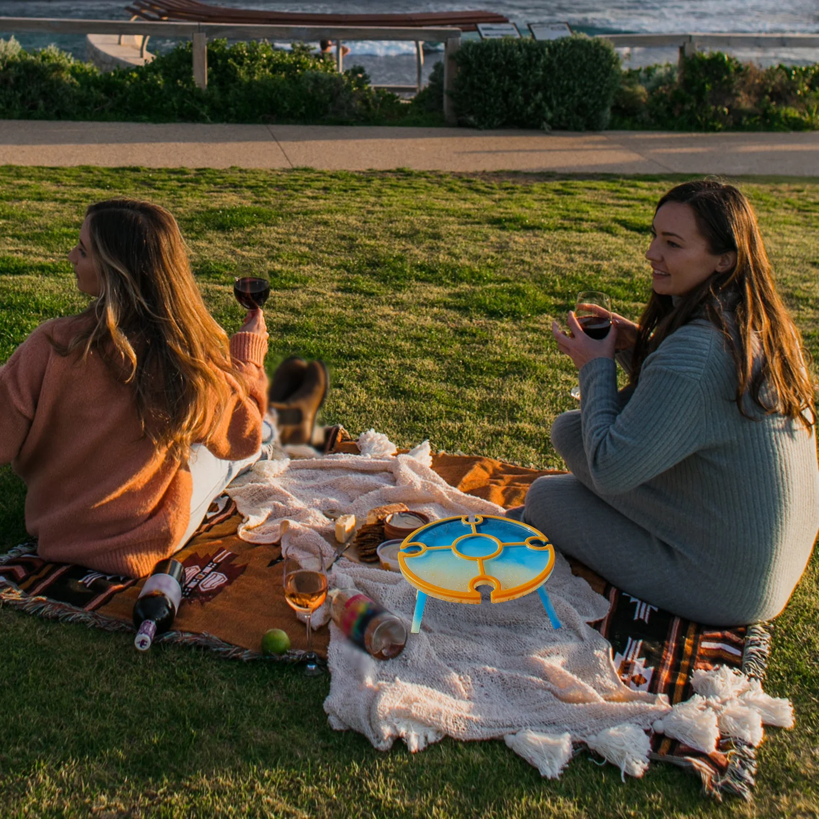 

Portable Foldable Wine Table DIY Table Leg Mold Outdoor Camping Silicone Mold Durable Reusable Easy Clean Silicone