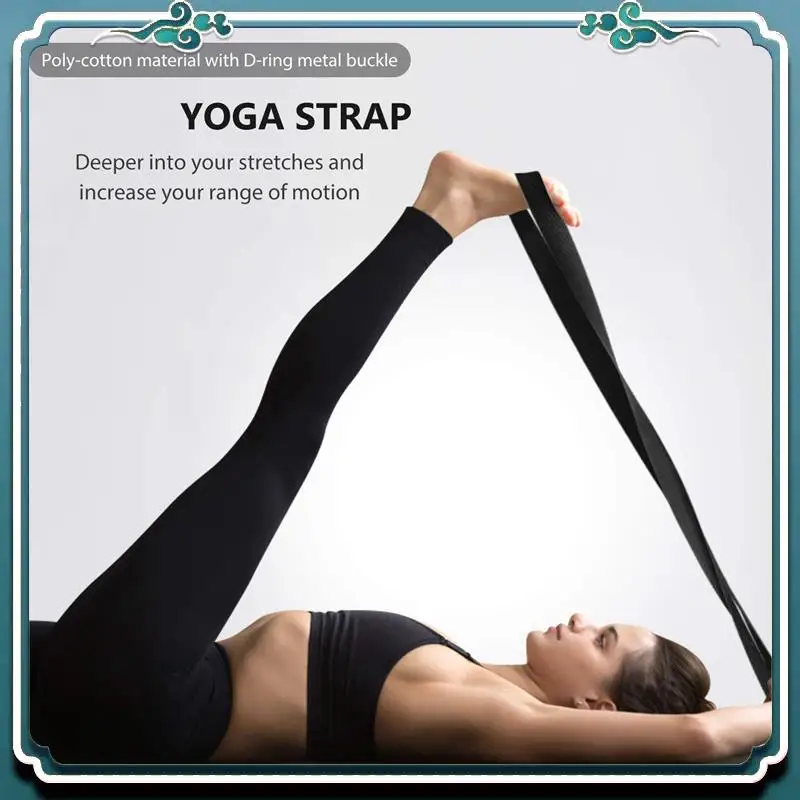 

Reliable 6X Yoga Block And Yoga Strap Set EVA Foam Soft Non-Slip Yoga Blocks Universal Pilates Stretching Black