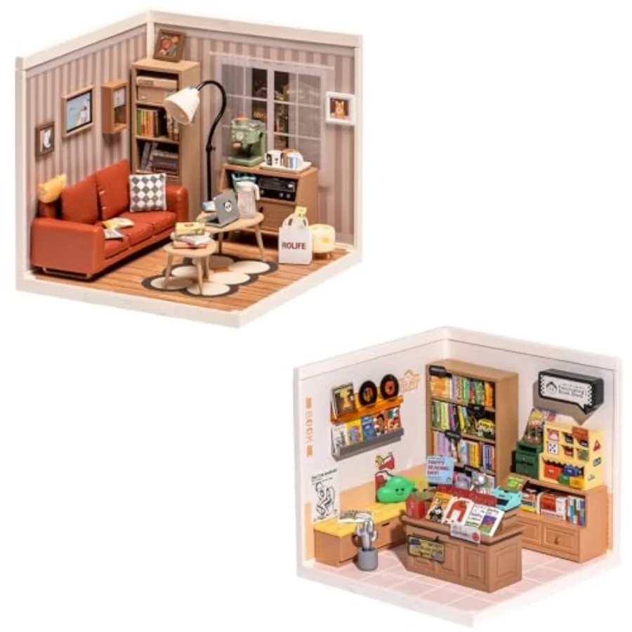 

DIY Miniature House Kit with Accessories Building Toy Set for Tiny Room Making in Various Colors and Materials Ideal for Creati