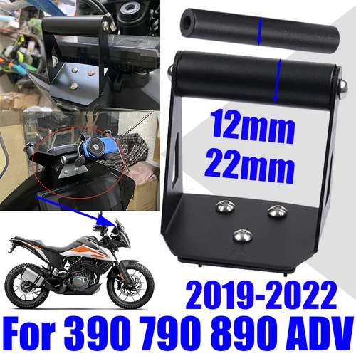 Soporte de teléfono inteligente para motocicleta, placa de navegación GPS para KTM 390 Adventure R 790 890 Adventure R S ADV, accesorios