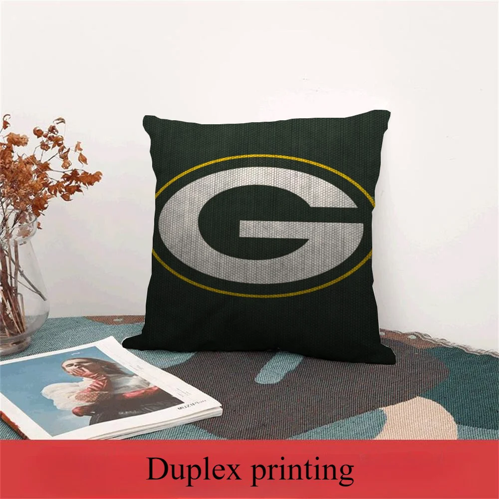 Room Decorating Items Green BayS PackerS Pillows for Sofa Cushions Cover Personalized Gift Pillow Covers Decorative Cushion Home