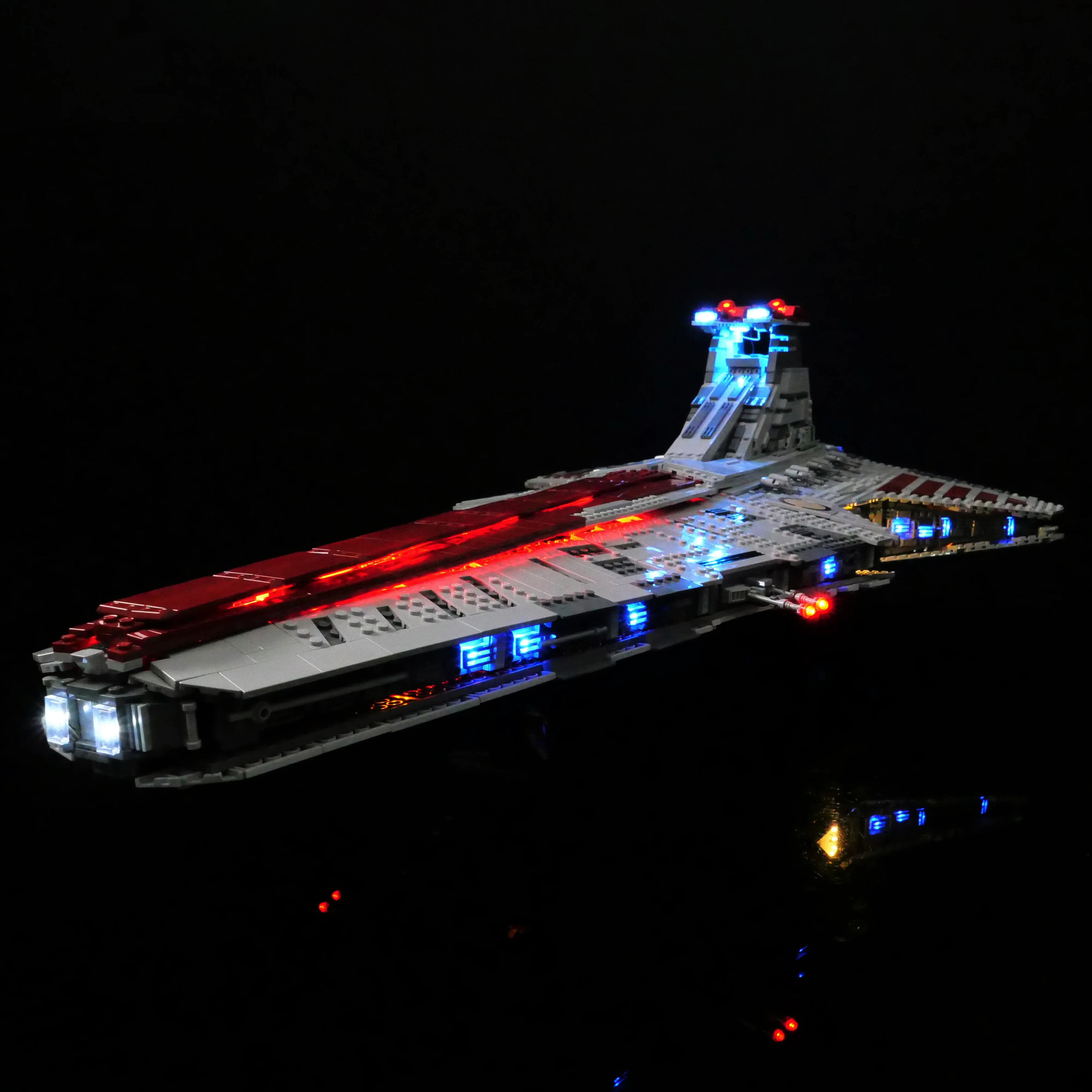 LED Lighting Kit Compatible with 75367 Heavy Galactic Attack Cruiser Building Blocks Model Decorative Light Set (Lights Only)