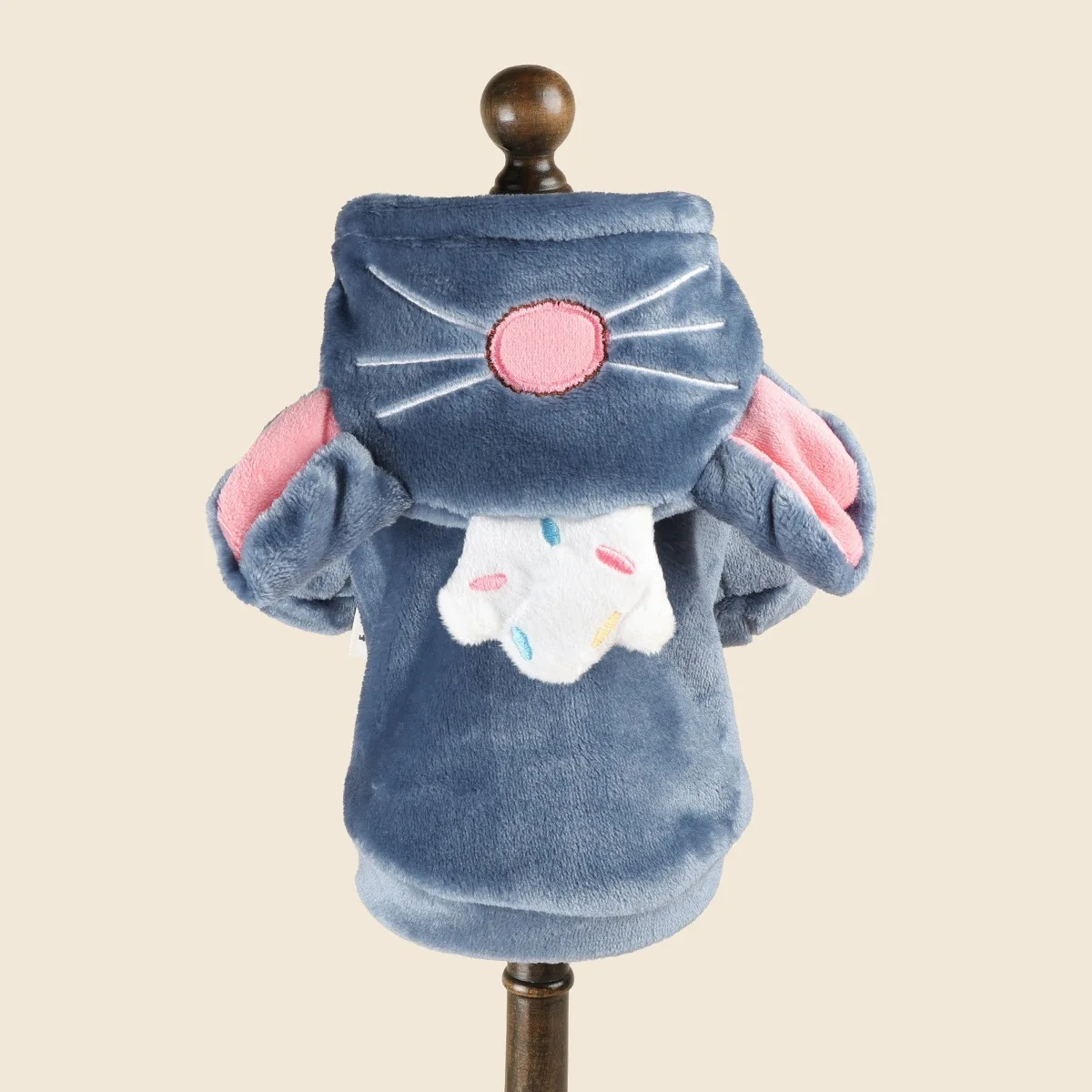 Lustiges Halloween-Kostüm für kleine Hunde, Fleece, warm, Cosplay, Haustier, Corgi, französische Bulldogge, Welpe, mittelgroße Kleidung, Mantel, Jacke, Zubehör – Detail 7