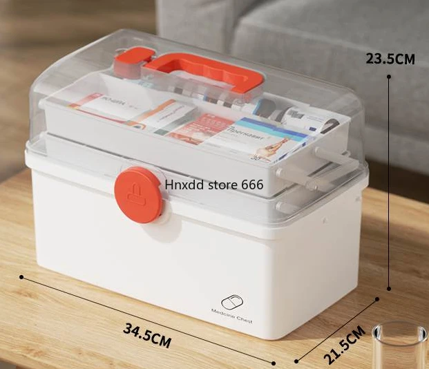 Family medical Household large-capacity storage First aid  Small medicine box