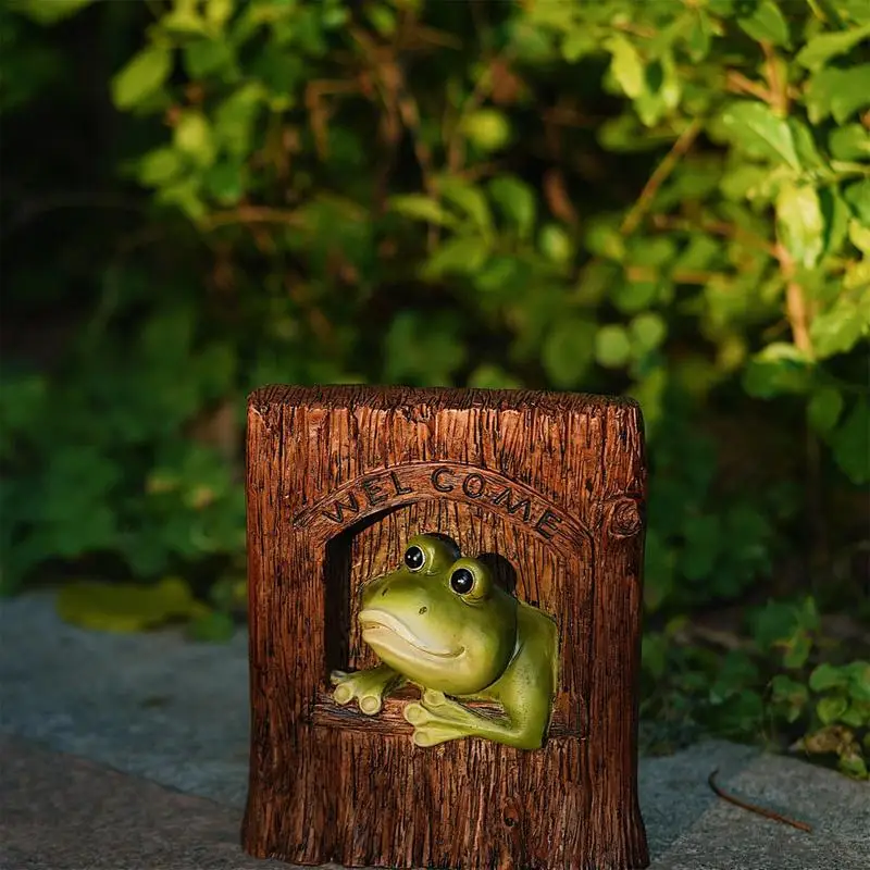 

Garden Tree Decorations Outdoor Tree Frog Sculpture Garden Statue Decorative Garden Art Decor Cute Window Frog Statue For Fence