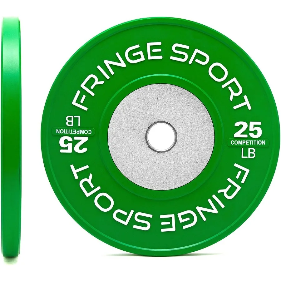 Pares de placas de parachoques de competición de color en libras para levantamiento de pesas olímpico/disco de buje de acero