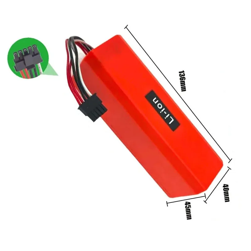 Replacement Battery D099-4S2P S1-260-4S2P For Xiaomi MIJIA Mi Robot Vacuum-Mop 2 Pro MJSTS1 C101 MJSTP Cleaner Battery 5200mAh