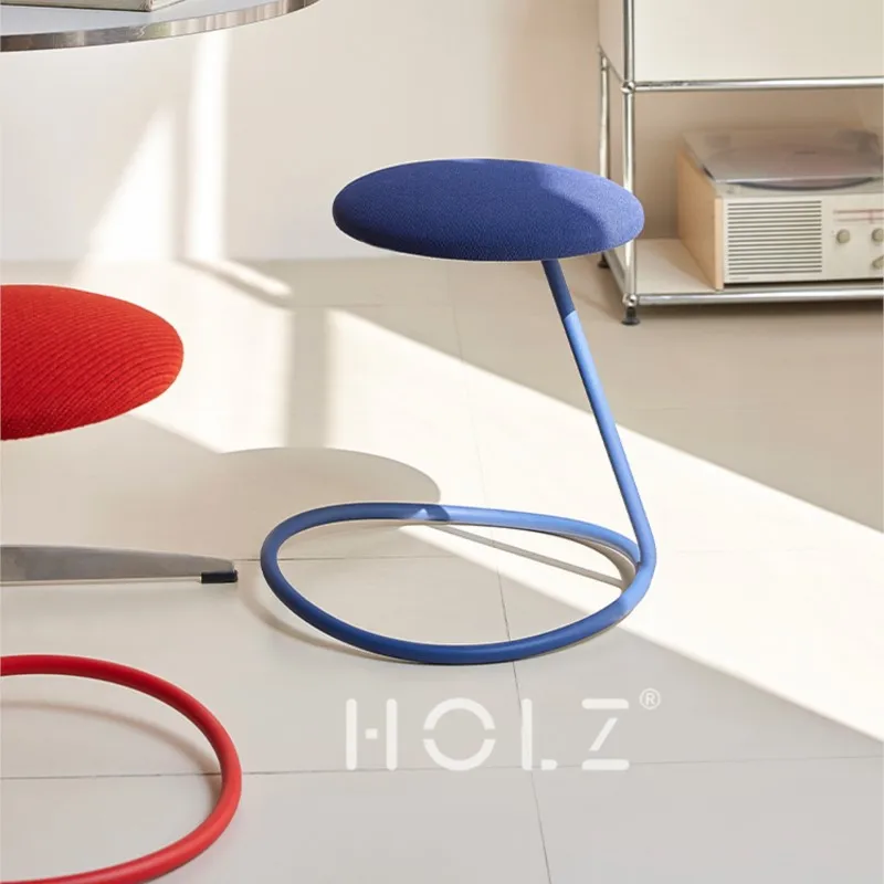 MOMO Vintage Rocking Stool Single Person High Elasticity Pure Cotton Leisure Chair for Office Restaurant Home Designer Creative