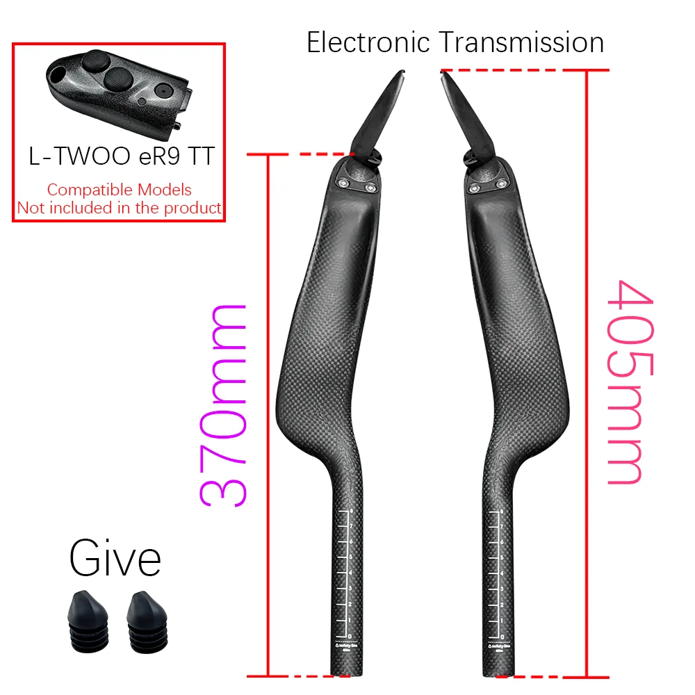Koolstofvezel fietssteun TT-stuur, clip op Aero-stangen, stuurverlenging, triatlon tijdrit, mechanisch en elektronisch - afbeelding 1